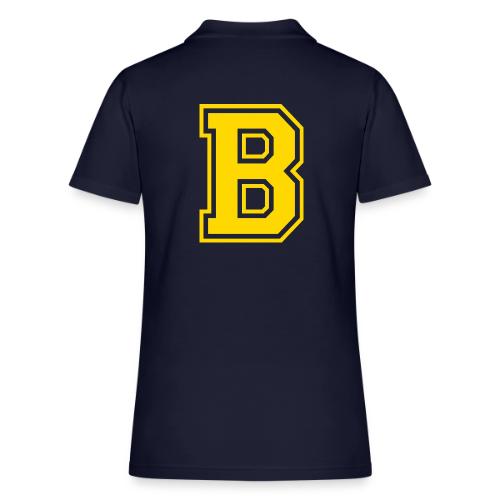 Letter B – Capital Athletic Alphabet Monogram - Women's Pique Polo Shirt