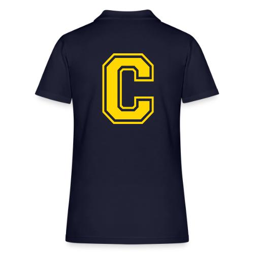 Letter C – Capital Athletic Alphabet Monogram - Women's Pique Polo Shirt