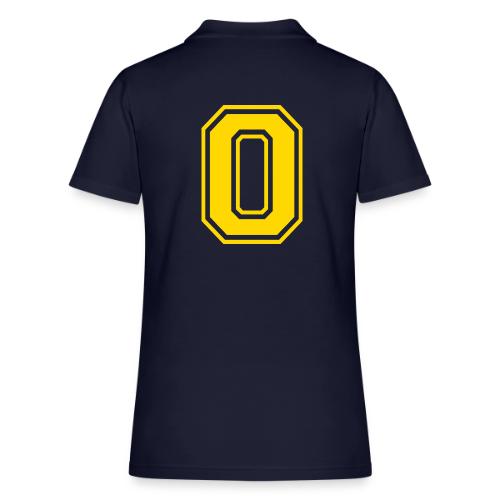 Letter O – Capital Athletic Alphabet Monogram - Women's Pique Polo Shirt