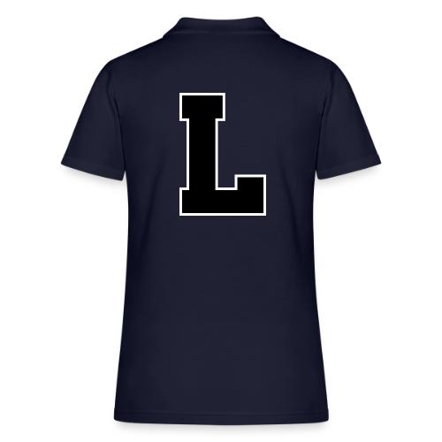 Varsity Letter L Athletic Monogram - Women's Pique Polo Shirt