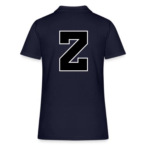 Varsity Letter Z Athletic Font Design - Women's Pique Polo Shirt