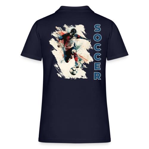 Soccer Power Move - Women's Pique Polo Shirt