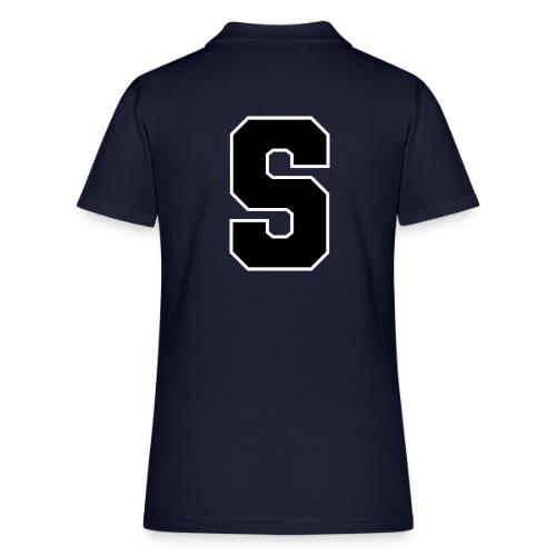 Varsity Letter S Collegiate Alphabet Art - Women's Pique Polo Shirt