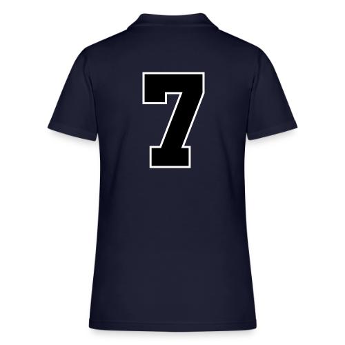 Varsity Number 7 Athletic Look - Women's Pique Polo Shirt