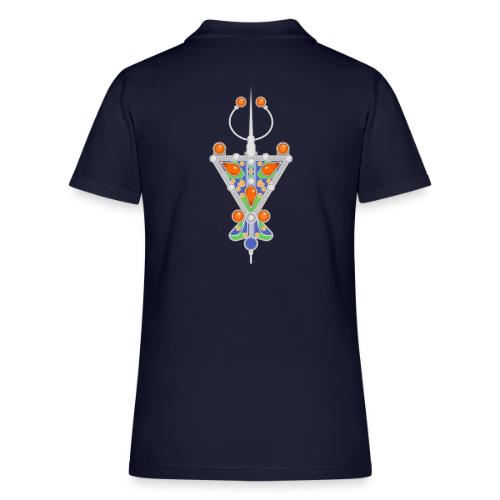 Amazigh: Tazerzit Heritage - Women's Pique Polo Shirt