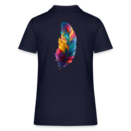 Spectrum Feather Flow - Women's Pique Polo Shirt