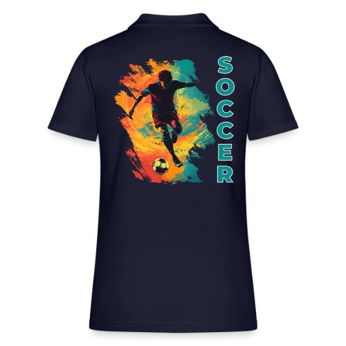 Soccer Hero Mode - Women's Pique Polo Shirt