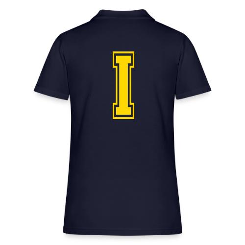 Letter I – Capital Athletic Alphabet Monogram - Women's Pique Polo Shirt