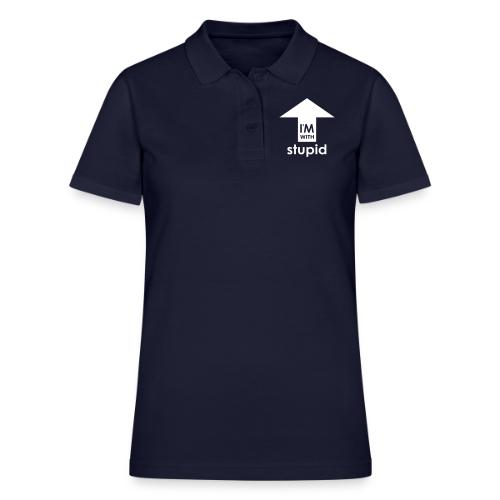 I'm With Stupid - Women's Pique Polo Shirt
