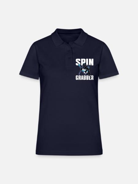 Spin Grabber Freestyle Skiing - Women's Pique Polo Shirt - midnight navy - Front