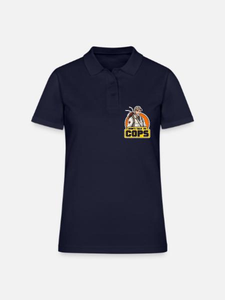 Pest Control Don't Talk To Cops Insect Solutions - Women's Pique Polo Shirt - midnight navy - Front