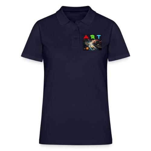 Swirls of Colorful Art - Women's Pique Polo Shirt