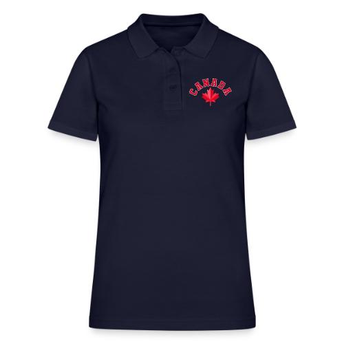 Canada with maple leaf - Women's Pique Polo Shirt