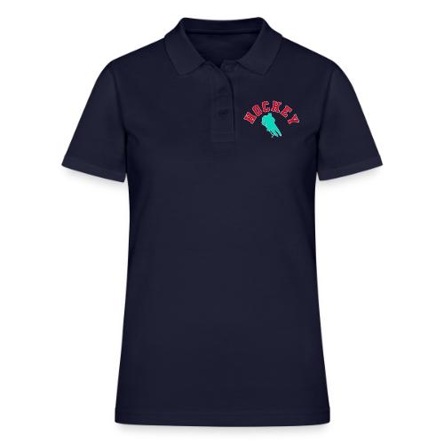 Hockey Player Silhouette - Women's Pique Polo Shirt