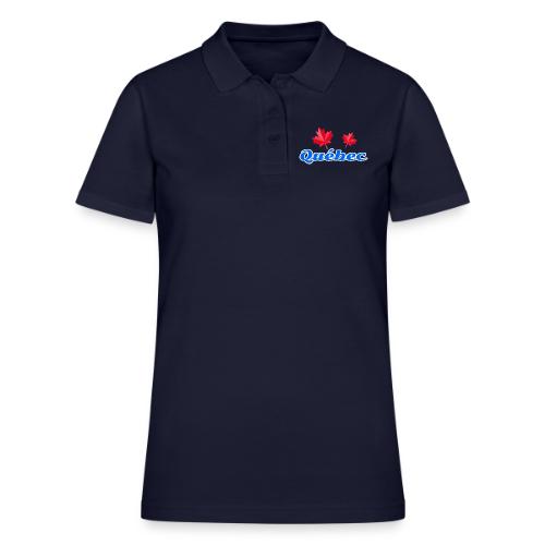 Québec with two red maple leaves - Women's Pique Polo Shirt