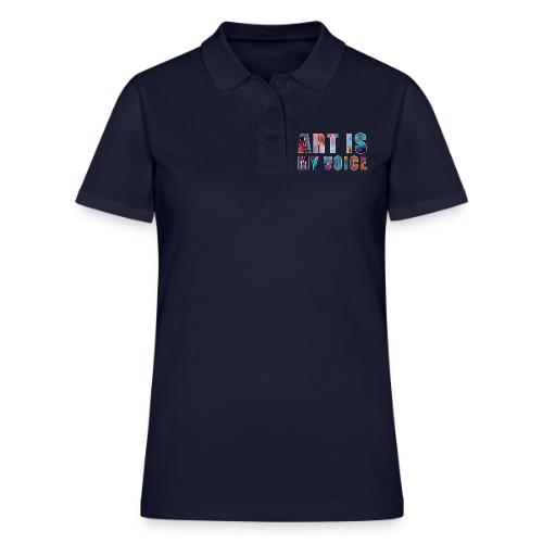 Art Is My Voice - Women's Pique Polo Shirt