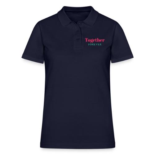 Together Forever Love Quote Design - Women's Pique Polo Shirt