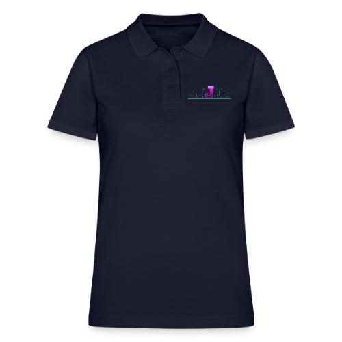 Letter J – Capital Varsity Alphabet Monogram - Women's Pique Polo Shirt