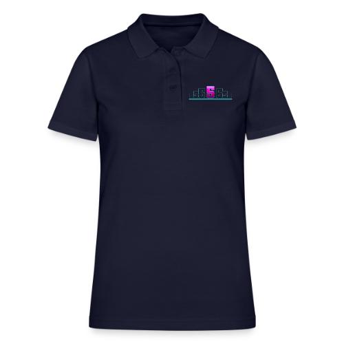 Number 5 in Magenta: Varsity Font - Women's Pique Polo Shirt