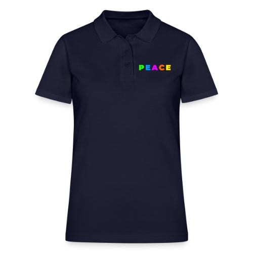 Peace in Every Color - Women's Pique Polo Shirt
