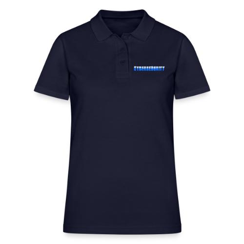 Cybersecurity Word Art Design - Women's Pique Polo Shirt