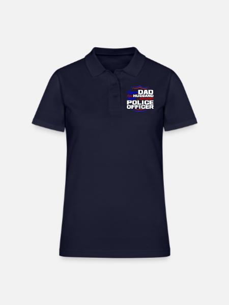 Police Officer - Women's Pique Polo Shirt - midnight navy - Front