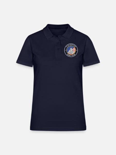 F 22 RaptorDemo Team - Women's Pique Polo Shirt - midnight navy - Front