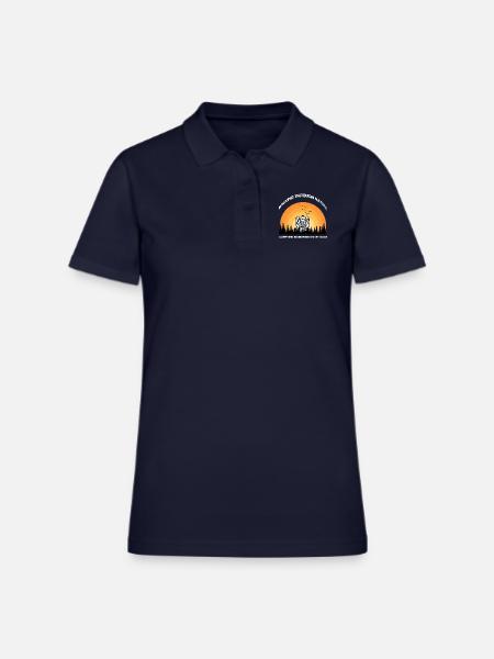 Walking through nature - Women's Pique Polo Shirt - midnight navy - Front