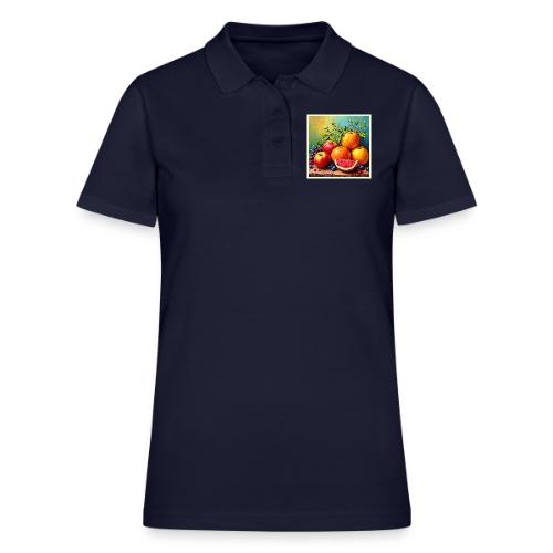 Fresh Fruits in a Perfect Mix Design - Women's Pique Polo Shirt