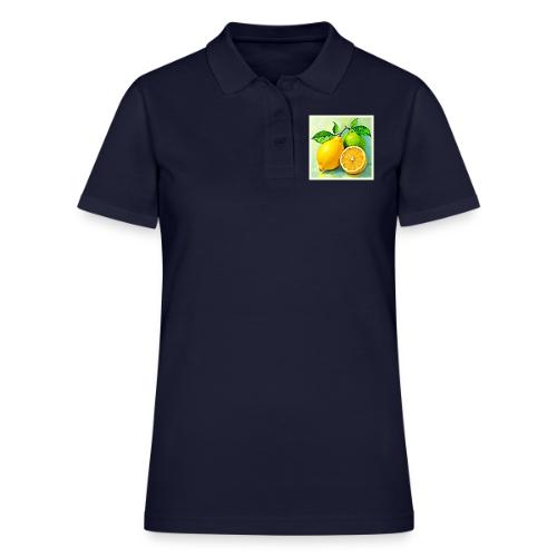 Zesty Citrus Burst of Sunshine Design - Women's Pique Polo Shirt