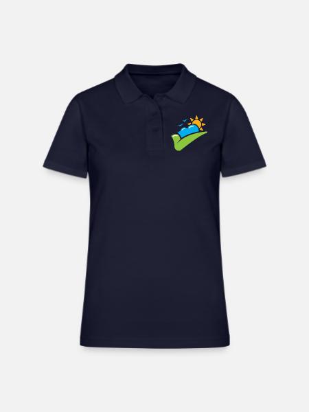 Good Weather Traveling - Women's Pique Polo Shirt - midnight navy - Front
