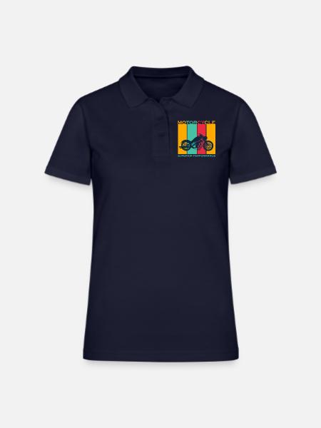 Motorcycle Superior Performance - Women's Pique Polo Shirt - midnight navy - Front