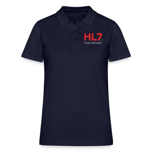 HL7 International Logo - Reverse - Women's Pique Polo Shirt