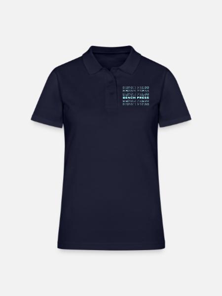 Bench Press Repetitive - Women's Pique Polo Shirt - midnight navy - Front