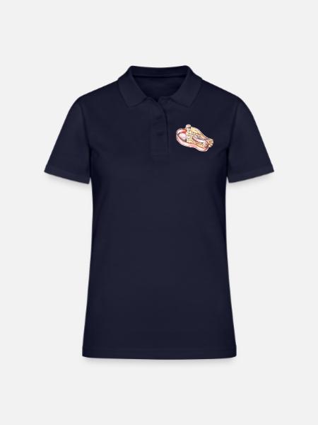 Egyptian Halloween Mummy - Women's Pique Polo Shirt - midnight navy - Front