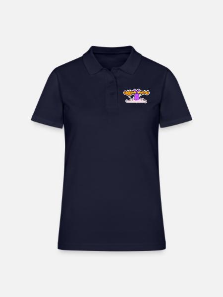 Light Shouting - Women's Pique Polo Shirt - midnight navy - Front