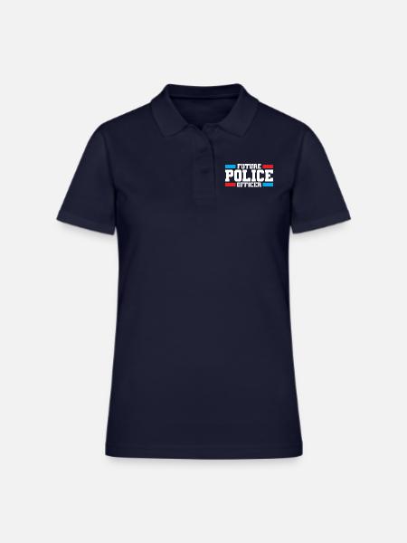 Future Police Officer Police Officer - Women's Pique Polo Shirt - midnight navy - Front