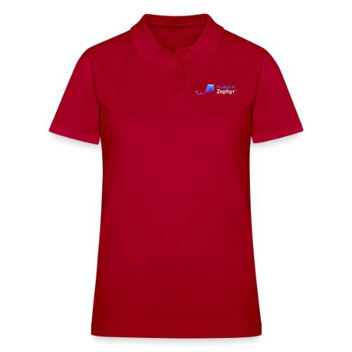 Zephyr 10th Anniversary Horizontal Color Reversed - Women's Pique Polo Shirt