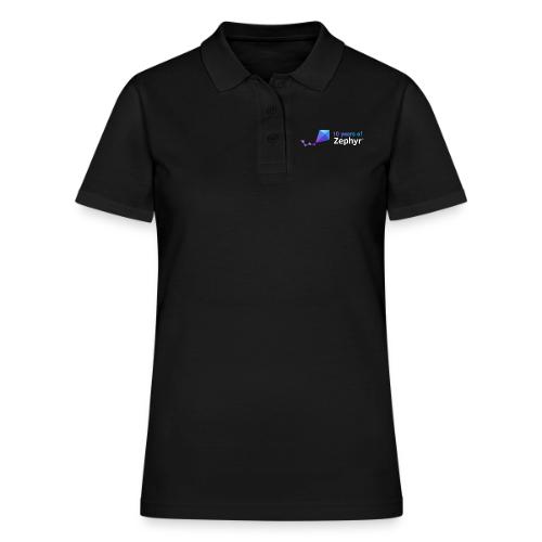 Zephyr 10th Anniversary Horizontal Color Reversed - Women's Pique Polo Shirt