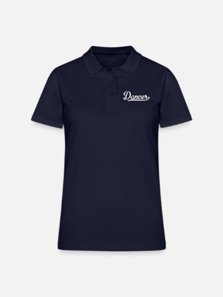 DANCER - Women's Pique Polo Shirt - midnight navy - Front