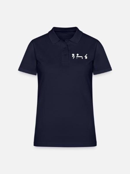 Squat Bench Deadlift - Women's Pique Polo Shirt - midnight navy - Front