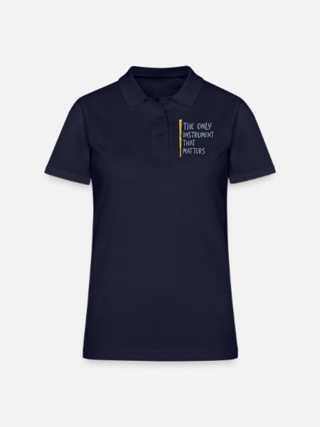 Clarinet The Only Instrument That Matters - Women's Pique Polo Shirt - midnight navy - Front