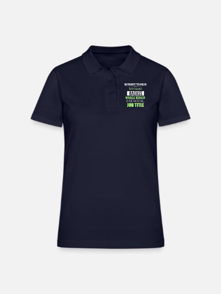 Instrument technician - Instrument technician beca - Women's Pique Polo Shirt - midnight navy - Front