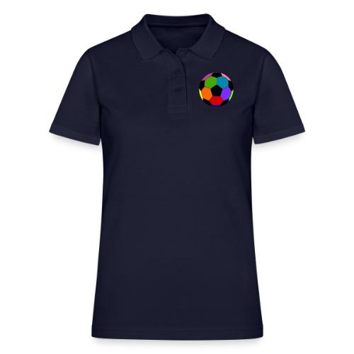 Multi-colored soccer ball - Women's Pique Polo Shirt