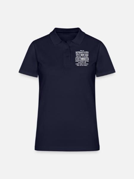 Instrumentation Technician - Women's Pique Polo Shirt - midnight navy - Front
