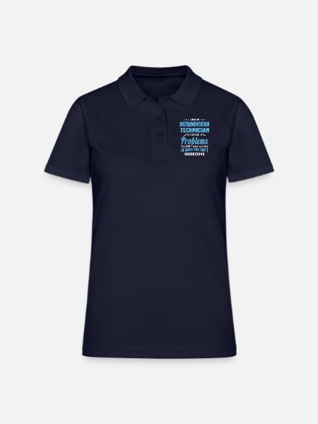 Instrumentation Technician - Women's Pique Polo Shirt - midnight navy - Front