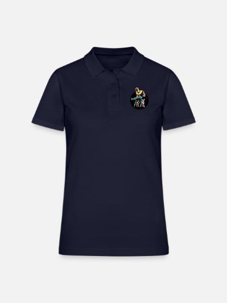 Mummy playing keyboards Mummy playing keyboards in - Women's Pique Polo Shirt - midnight navy - Front