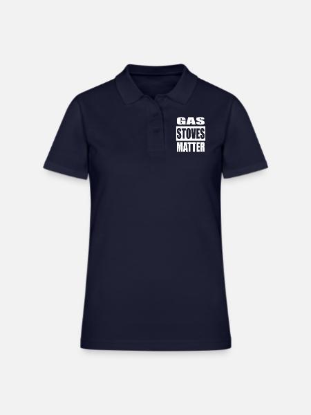 Gas Stoves Matter - Women's Pique Polo Shirt - midnight navy - Front