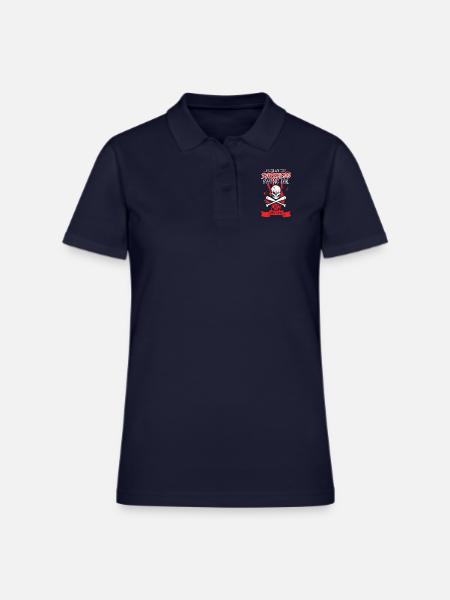 Baseball Cards Joueur de baseball Fan de baseball - Polo en coton piqué pour femmes - marine foncé - Devant