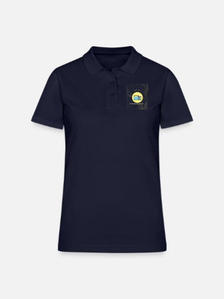 Be the Light - Women's Pique Polo Shirt - midnight navy - Front